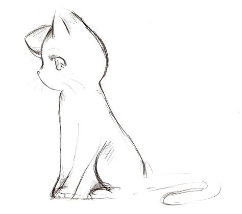 Anime Cat Sketch By Nyra992 Cat Sketch Anime Cat Drawing Cat Drawing