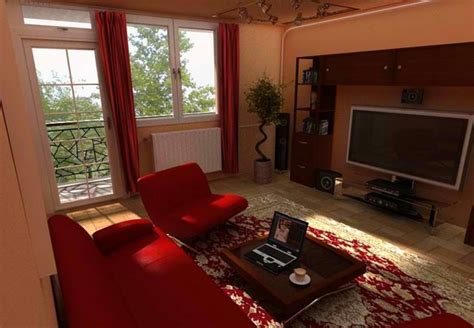 Rotes sofa ins innendesign einbeziehen inspirierende rote. 20 kleine Wohnzimmer Ideen