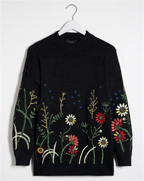 Lovedrobe Floral Embroidered Jumper Simply Be