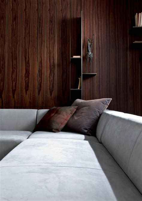 Line Modern Customizable Wall Panels In Wood And Brass Laurameroni