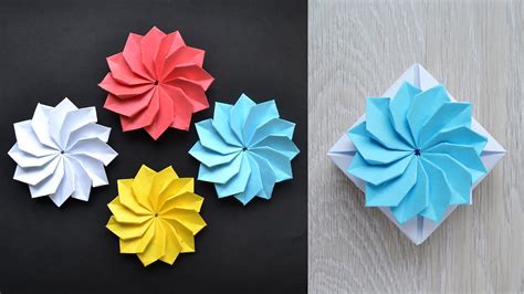 Amazing Paper Flower Origami Decoration For Any Box Or Holiday Card