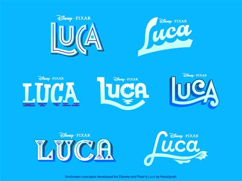 Dribbble Luca Movie Title Treatment Logos By Hoodzpah