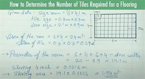 How To Determine The Number Of Tiles Required For A Flooring