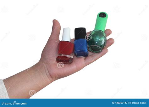 girl with nailpolish stock image image of colors bottle 133353147