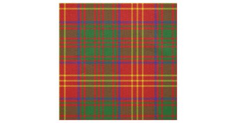 Scottish Clan Burns Tartan Plaid Fabric Zazzle