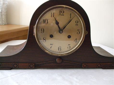 Antique Vintage Oak Cased Striking Mantle Clock Antique Price Guide Details Page