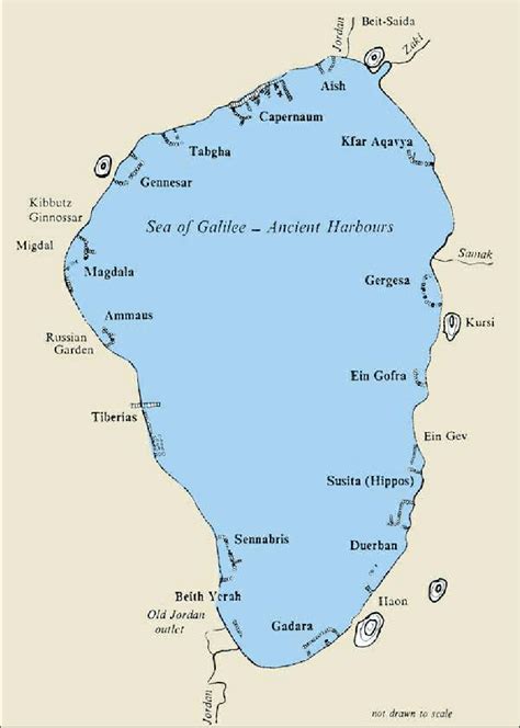 Sea Of Galilee Bible Map
