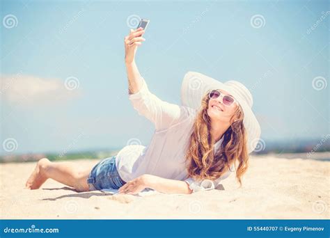 Beautifil Young Woman Lying On The Beach At Sunny Stock Image Image Of Feminine Brunette