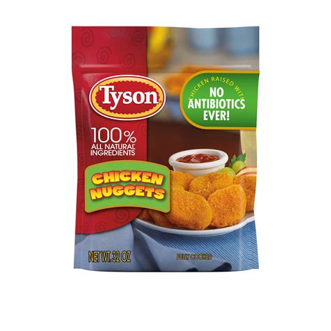 Tyson Chicken Nuggets Fully Cooked 2 Lb Bag Frozen