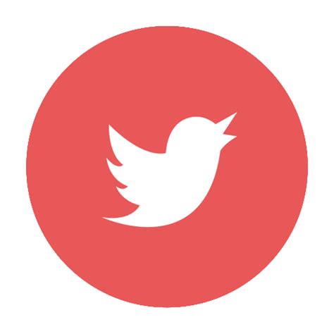 Twitter Logo Png Twitter Icon Red Circle Free Transparent Clipart My