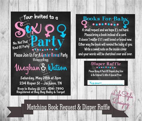 Gender Reveal Invitation Sex Party Gender Reveal Party Etsy