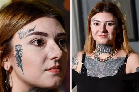 Woman Tattoos Face To Prevent Herself From Getting Normal Job Daily