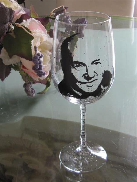 Hand Painted Wine Glass Set Of 4 Lucy Ricky Ethel Fred Etsy