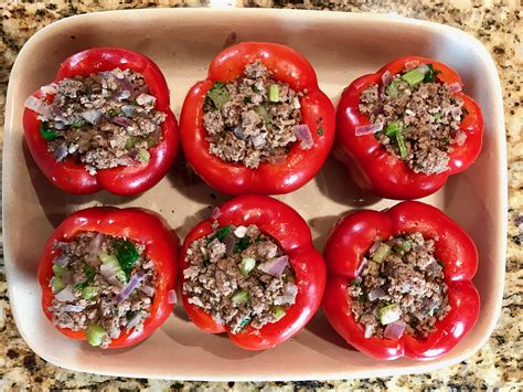 Stuffed Red Bell Pepper Recipe Positively Stacey