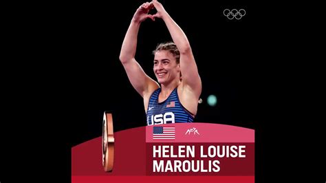 Helen Louise Maroulis Of Usa Takes Bronze In The Women S Freestyle Kg