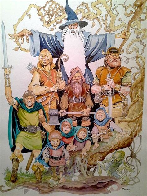 Ralph Bakshis Lord Of The Rings The Fellowship Middle Earth Art