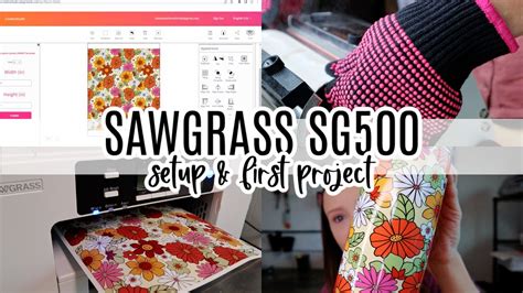 SAWGRASS SG500 SUBLIMATION PRINTER | Unboxing, Setup, and First Print ...