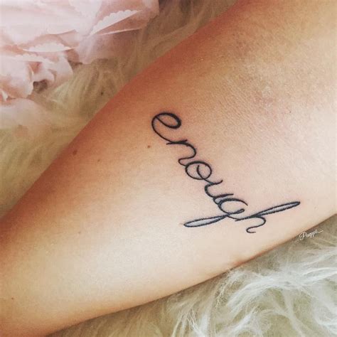 30 Word Tattoos That Prove The Power Of Simplicity Tattoos For Women