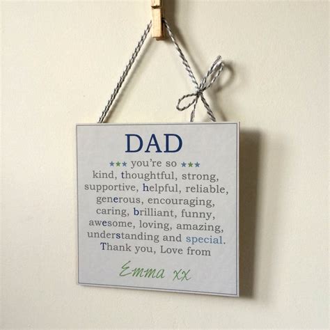 Here are some of the best personalised father's day gift recommendations personalised 'dad' fathers day keepsake gift by spin ...