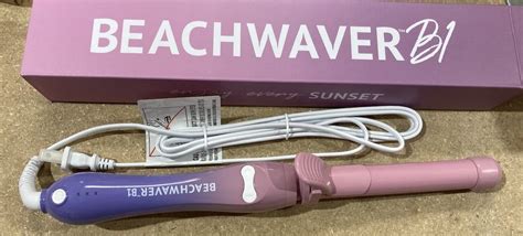 Beachwaver B1 Rotating Curling Iron In Pink Sunset Brand New Great