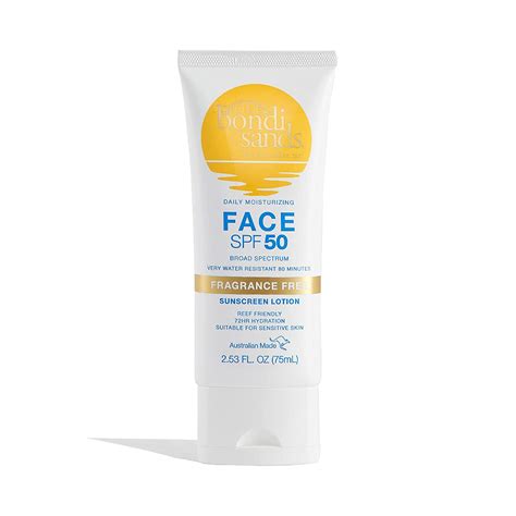 Bondi Sands Fragrance Free Daily Sunscreen Face Lotion Spf Ml