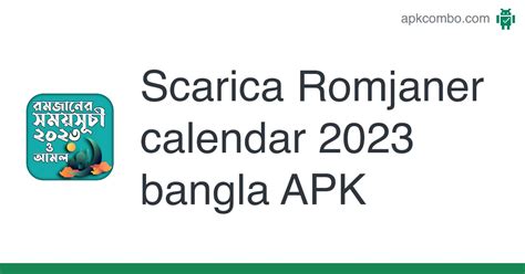 Romjaner Calendar 2023 Bangla Apk Android App Download Gratuito