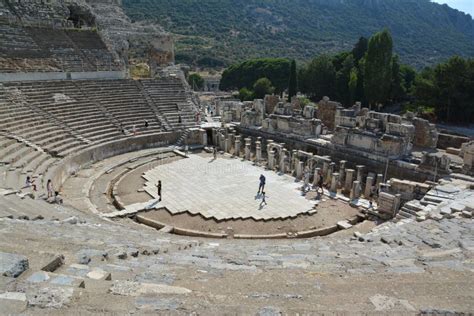 Ephesus Turkey August 16 2017 Amphitheater Coliseum In Ancient