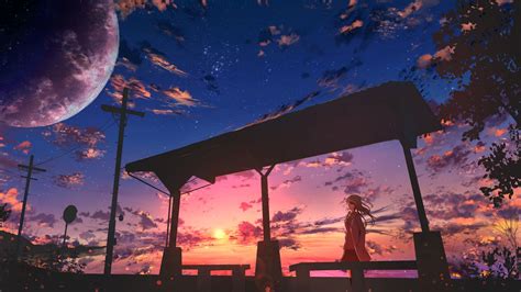 Wallpapers in ultra hd 4k 3840x2160, 1920x1080 high definition resolutions. Download wallpaper 1920x1080 girl, twilight, clouds, anime ...