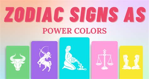 Power Color Of Each Zodiac Signs So Syncd