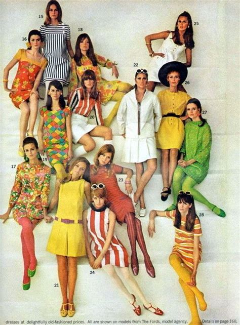 1960s fashion dresses shoes sunglasses in summer colors retro fashion