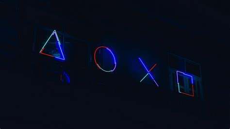 Playstation Neon Wallpaper