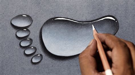 How To Draw Water Drops With Pencil