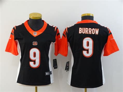 Finally, the new cincinnati bengals uniforms that i find to be the best. New Nike Bengals 9 Joe Burrow Black Women 2020 NFL Draft First Round Pick Vapor Untouchable ...