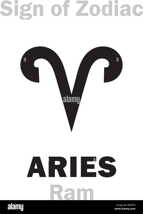 Astrology Sign Of Zodiac Aries The Ram Stock Vector Image And Art Alamy