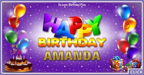 Happy Birthday Amanda Happy Birthday