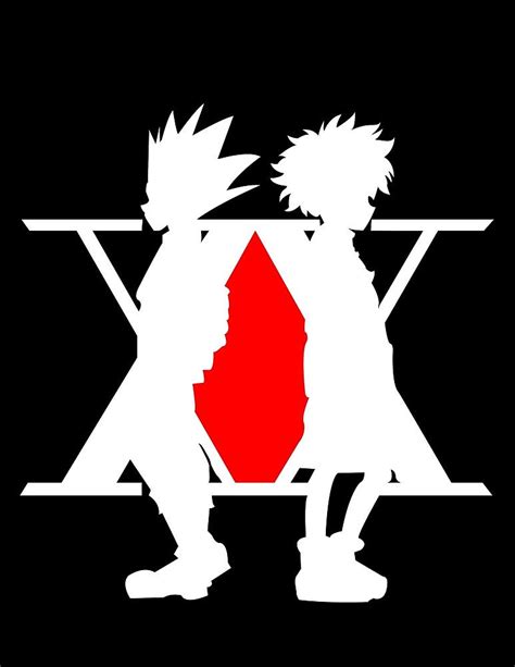 Hunter X Hunter Logo With Killua And Gon