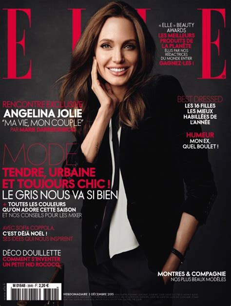 Angelina Jolie Covers Elle France Stylish Starlets