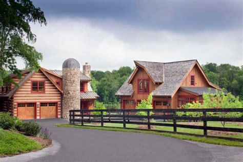Custom Log Home With Stone Rustic Exterior Other By Stonemill