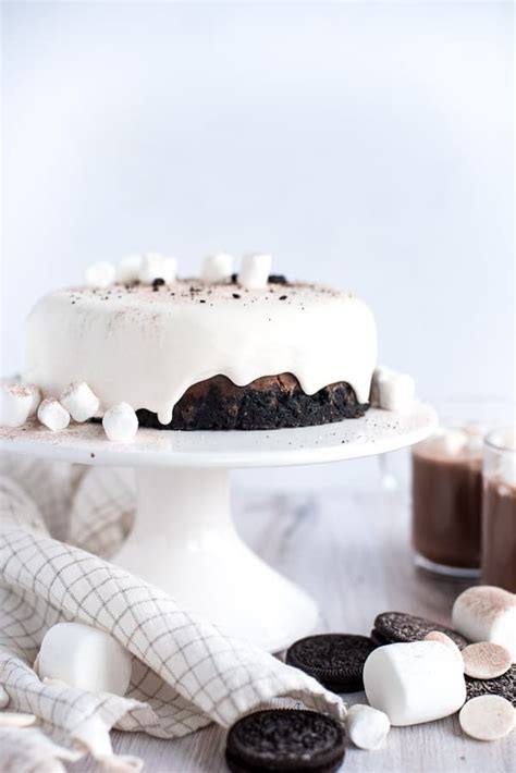 Instant Pot Hot Chocolate Cheesecake With Marshmallow Ganache Tidbits