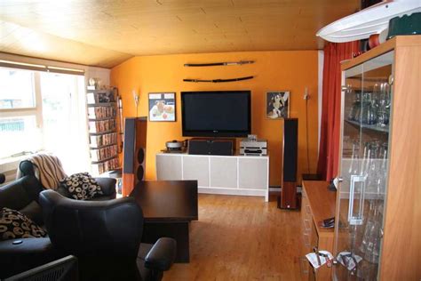 Drawing Orange Living Room Tv Setup Interior Design Ideas