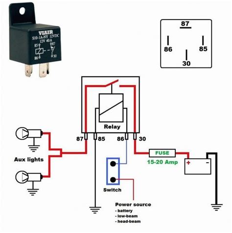 5 Pin Relay Circuit Diagram