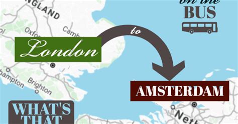 London To Amsterdam On The Bus Travelling Weasels