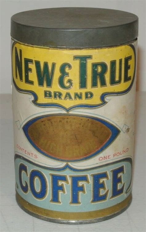 New And True Brand Coffee Coffee Tin Vintage Coffee Coffee Cans