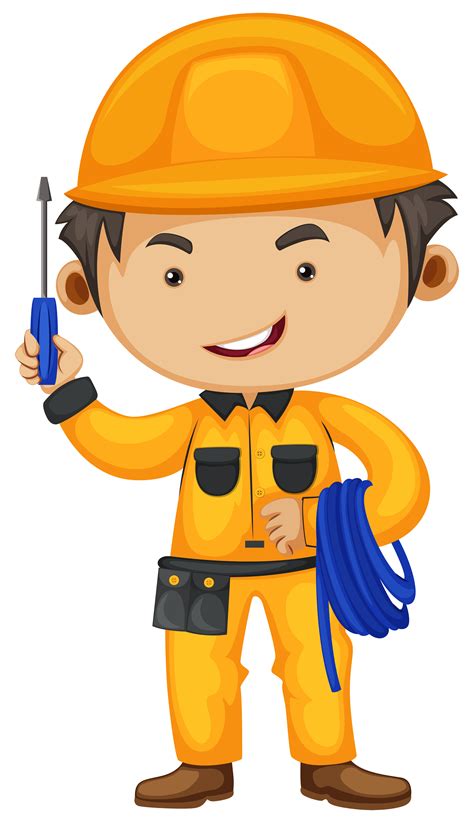 Electrician Man Vector Art Icons And Graphics For Free Download