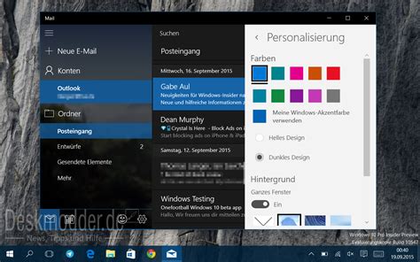 Galerie Windows 10 Insider Preview Build 10547 Deskmodderde