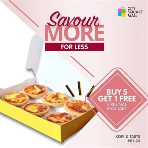 Jun Kopi Tarts Buy Get Free Promotion At City Square