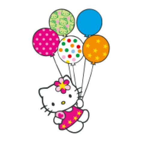 Hello Kitty Clip Art Hello Kitty With Balloons Png Pn