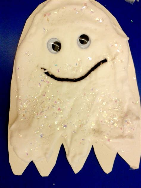 Teach Easy Resources Puffy Paint Ghost Craft For Halloween