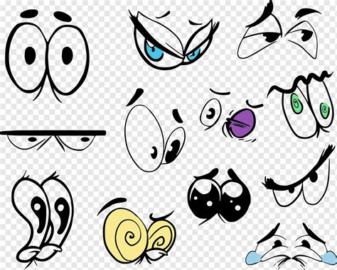 Drawing Cartoon Animation Eye Hand Painted Cartoon Eyes Watercolor