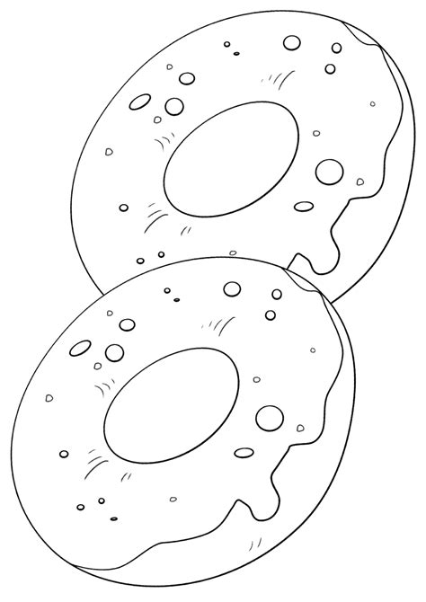 Donut Coloring Pages Coloring Pages To Download And Print